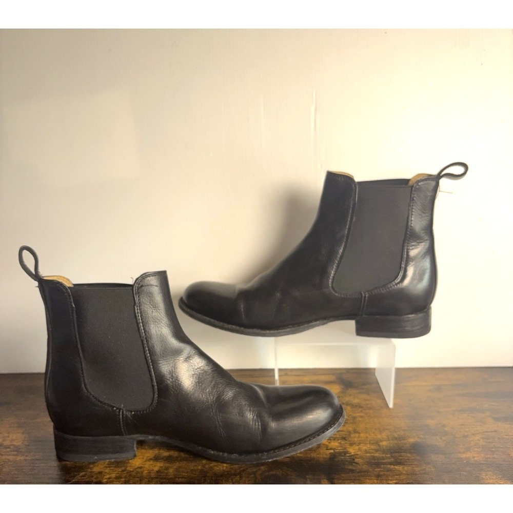 Frye Erin Chelsea Boots Womens 9B Black Leather Pull On Classic‎